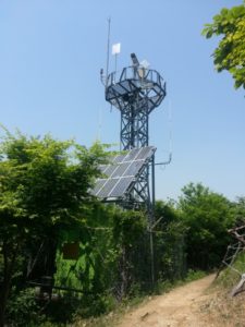 Bushfire alert tower in Korea