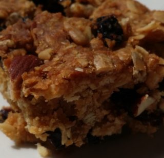 Muesli slice recipe for hiking