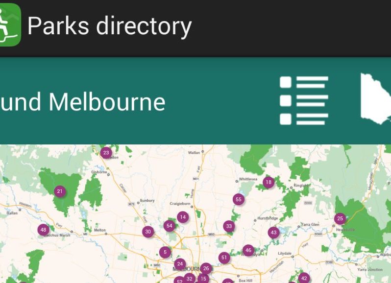 Parks Victoria App Maps